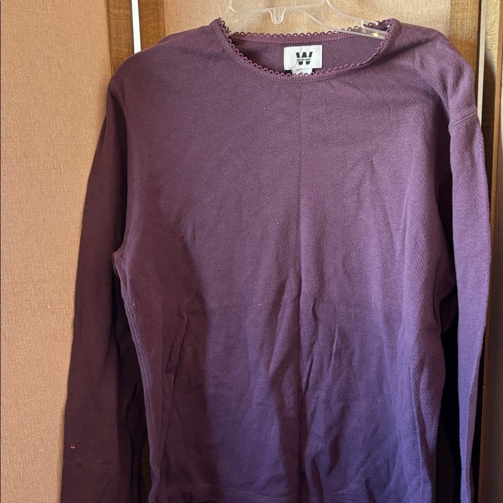 FINAL MARKDOWN Junction west plum Long Sleeve Top xl